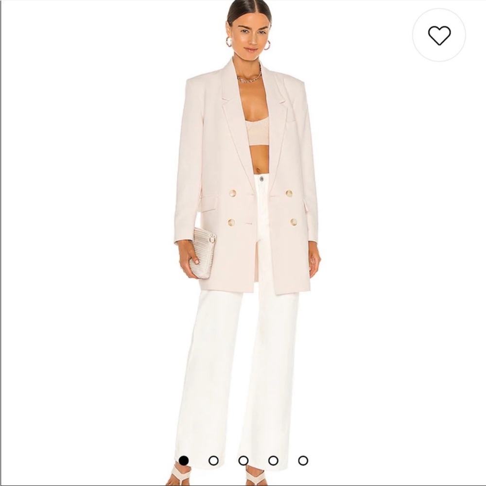 Steve Madden Oversized Blazer in Soft Pale Pink